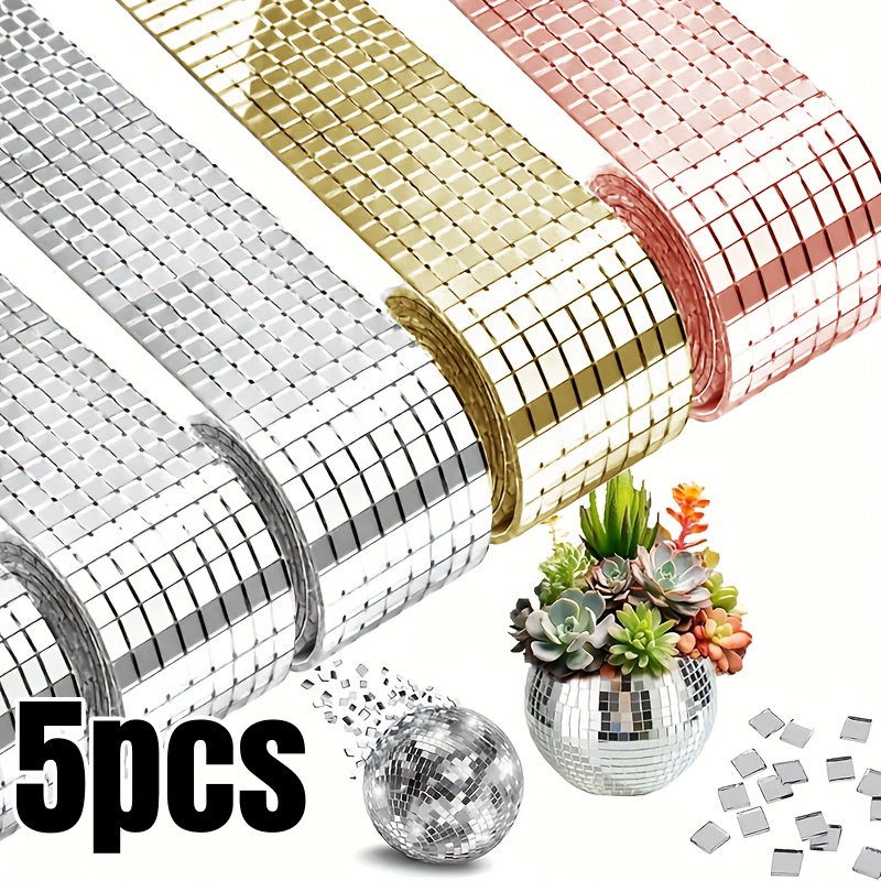 1/5pcs Disco Ball Mirror Stick - Art Craft Mirror ulasan dan harga