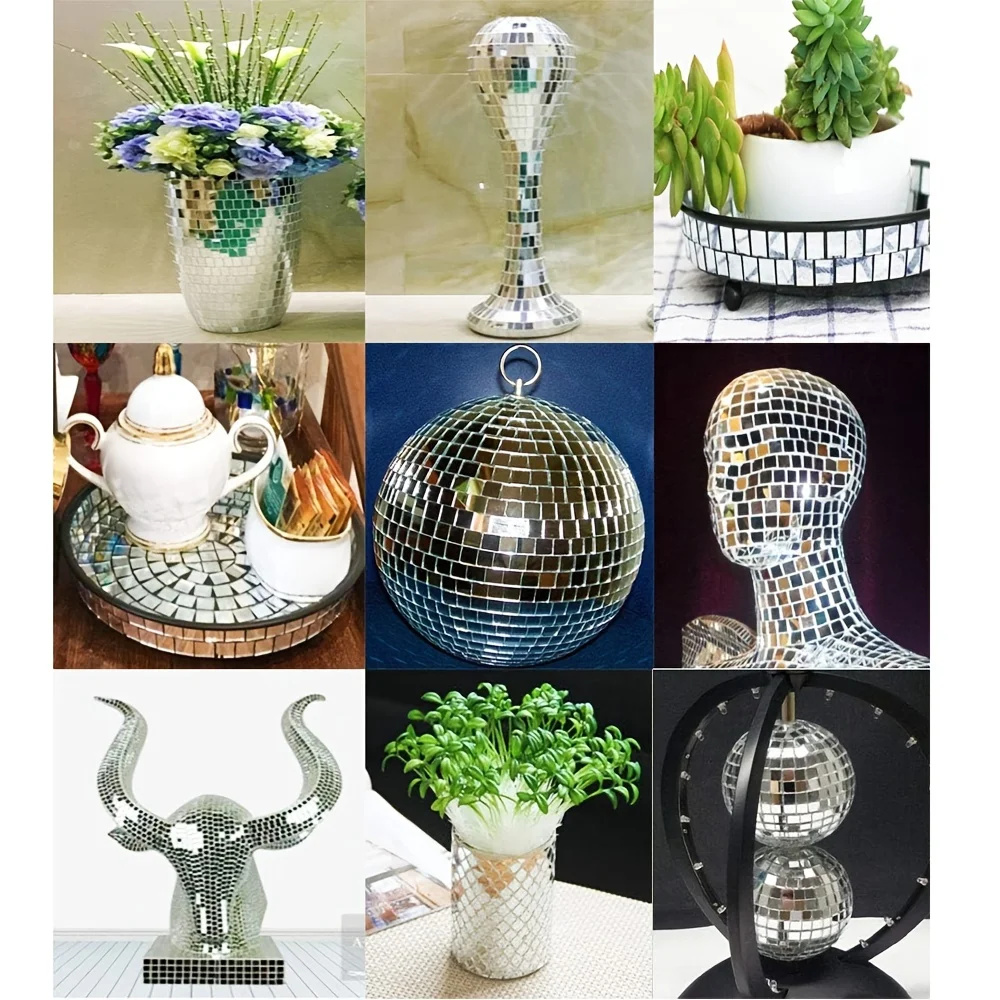 1/5pcs Disco Ball Mirror Stick - Art Craft Mirror ulasan dan harga