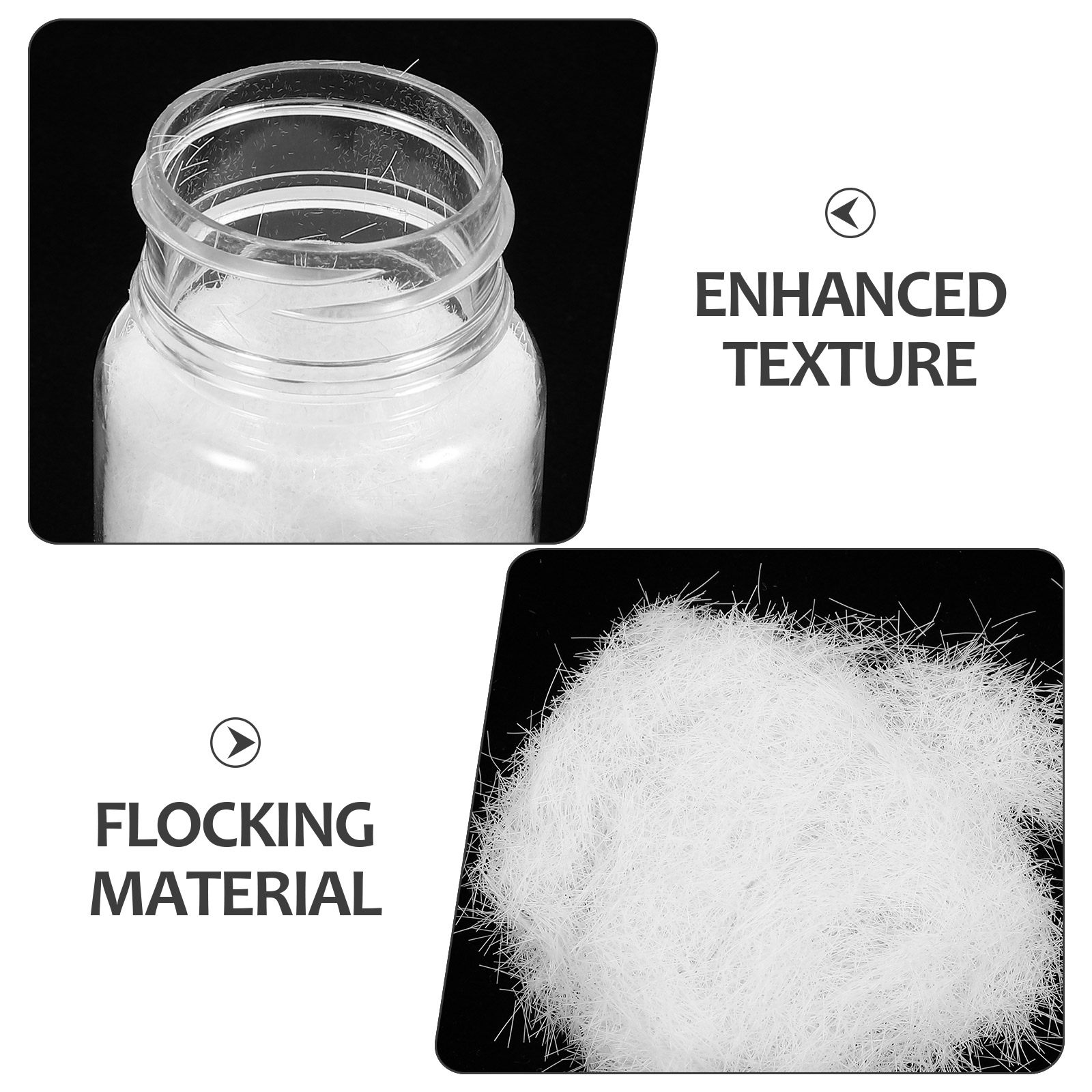 3 Bottles Flocking Powder Whit - Art Craft Easy ulasan dan harga