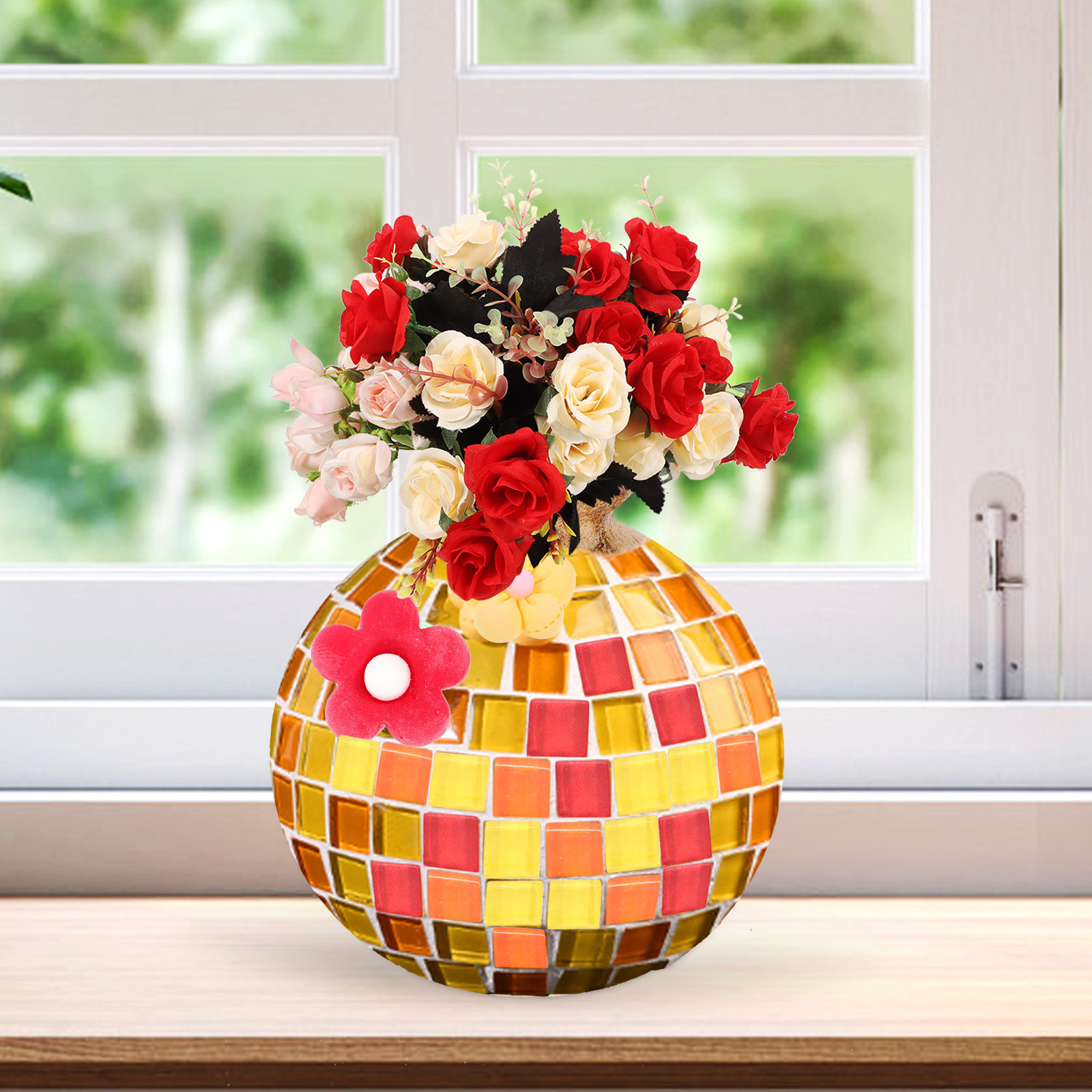 1Set DIY Mosaic Vase Craft Kit - Art Craft Table ulasan dan harga