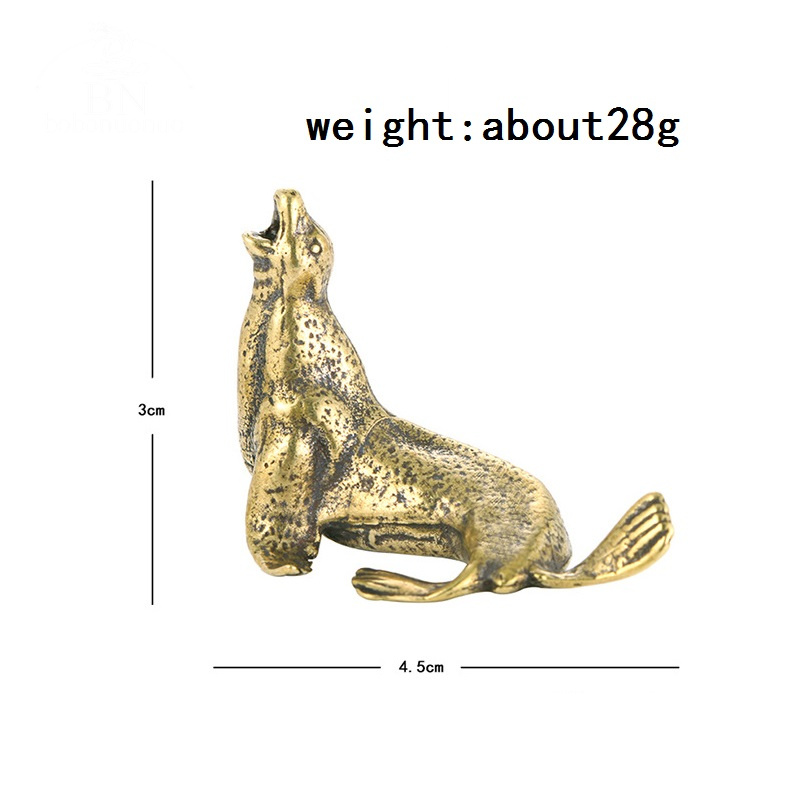 Metal Brass Sea Lion Animal Fi - Art Craft Table ulasan dan harga