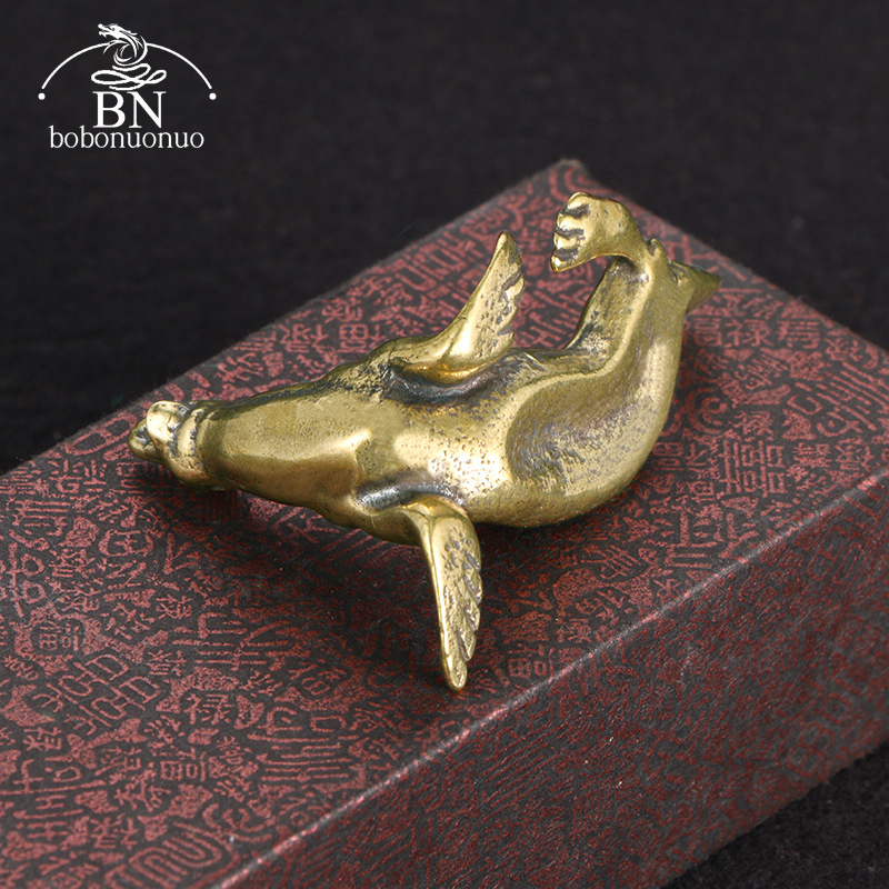 Metal Brass Sea Lion Animal Fi - Art Craft Table ulasan dan harga