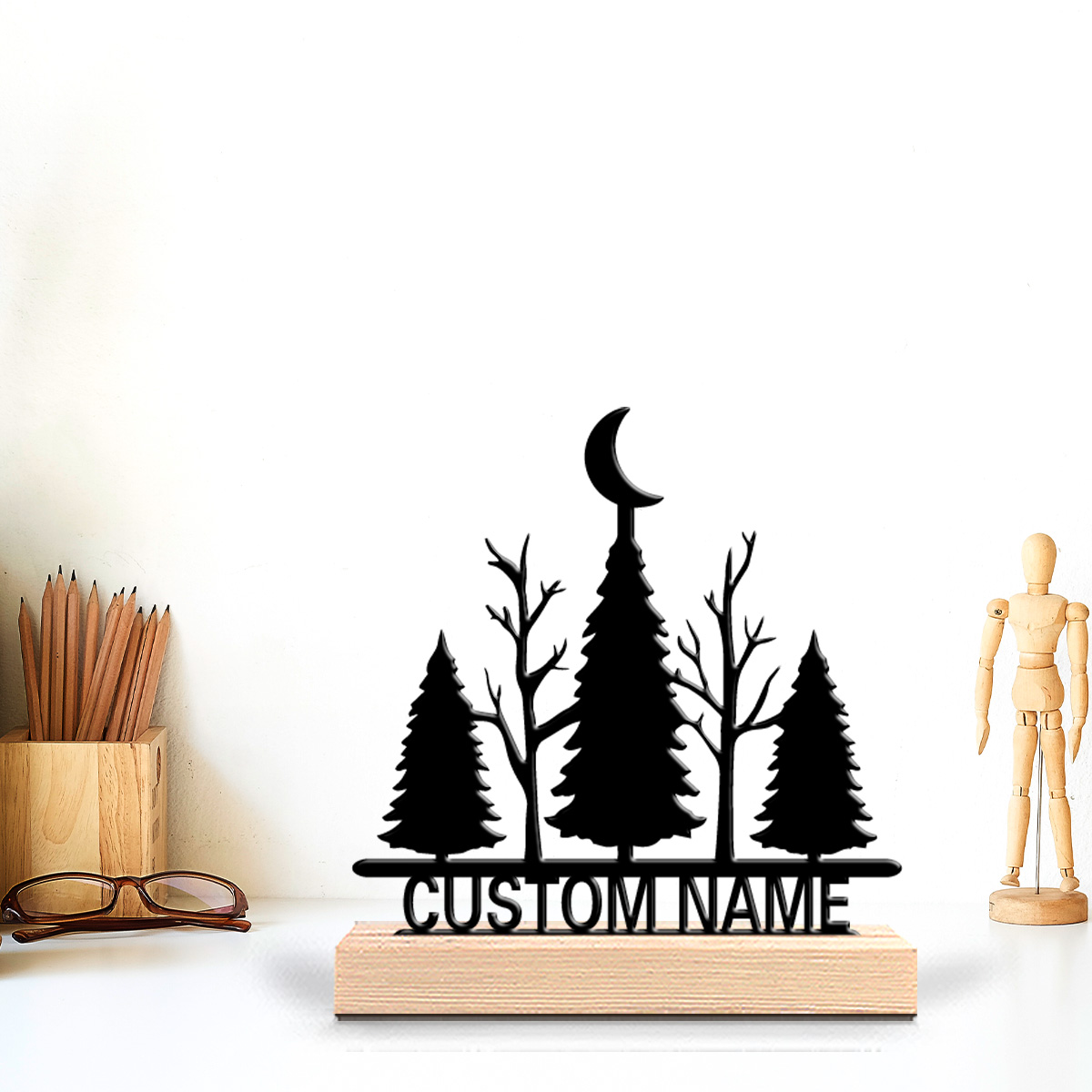 1pc Minimalist moon tree Custo - Art Craft Home ulasan dan harga