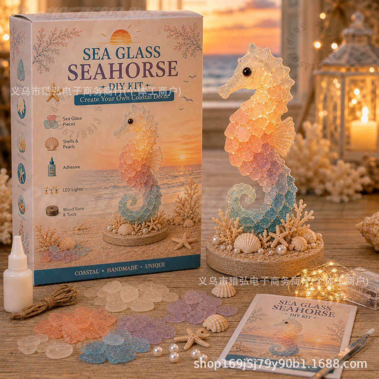 DIY Sea Glass Jellyfish Light  - Art Craft Adult ulasan dan harga