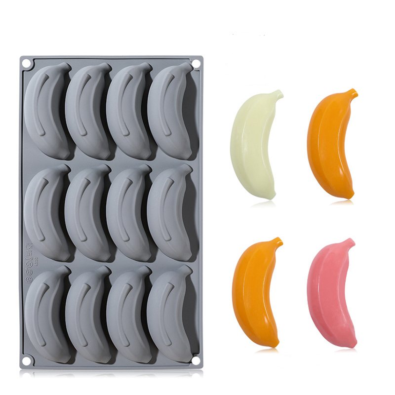 Silicone Banana Mousse Cake Mo - Art Craft Ice Cream ulasan dan harga