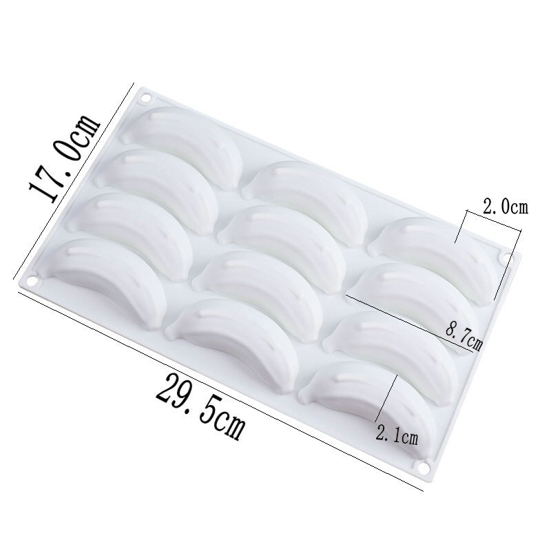 Silicone Banana Mousse Cake Mo - Art Craft Ice Cream ulasan dan harga