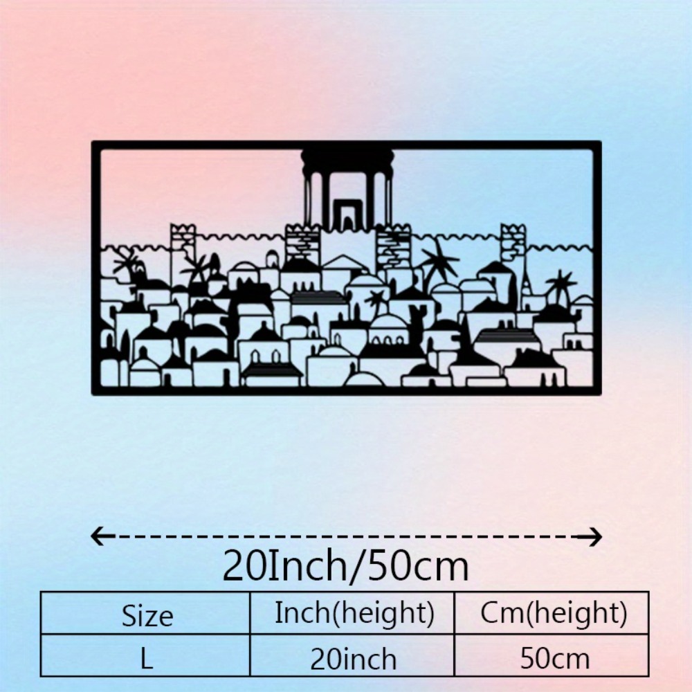 CIFBUY Metal Wall Art Jerusale - Art & Craft Kortingscode ulasan dan harga